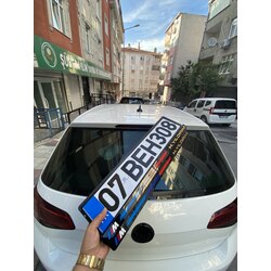 CAM VERNİKLİ + CİLALI QR KODLU APP PLAKA + KİŞİYE ÖZEL PARLAK PLEKSİ PLAKALIK