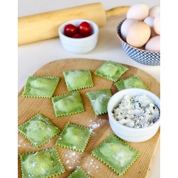 Organik Ispanaklı 3 Peynirli Ravioli (500 GR)