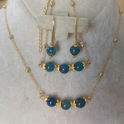 Yeşil akik 3 lü set