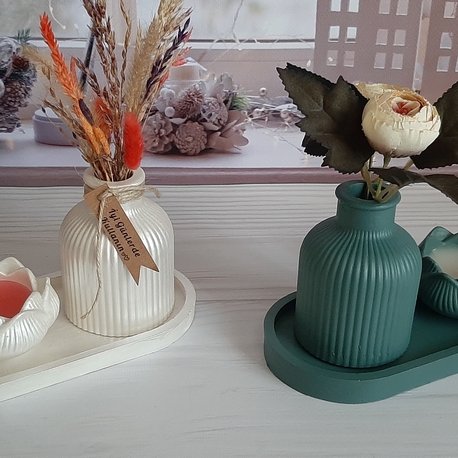 KD344- Vazo Mum Set 