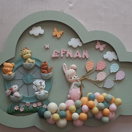 KD368- Bebek Odası Panosu 