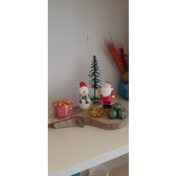 KD208-Mutlu Kardan Adam ve Noel Baba 