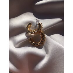 Gold halka küpe