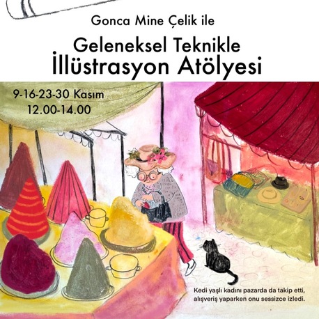 Geleneksel Teknikle İllüstrasyon Atölyesi