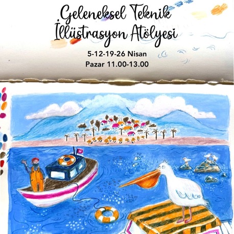Geleneksel Teknikle İllüstrasyon Atölyesi