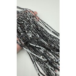 Yandan Delik Kalp Hematit 4MM