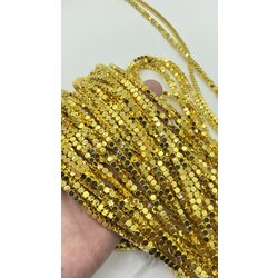 Hematit Gold Küp 4MM