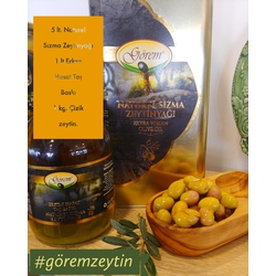 5 Litre Soğuk Sıkım Sızma Zeytinyağı, 1Lt. Erken Hasat Taş Baskı Sızma Zeytinyağı