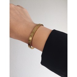 Cartier Model Çelik Kelepçe Bileklik