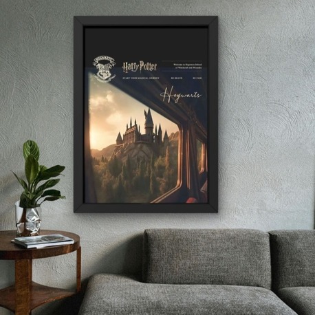 Hogwarts Tablosu | Harry Potter Sihirli Dünya Duvar Dekoru