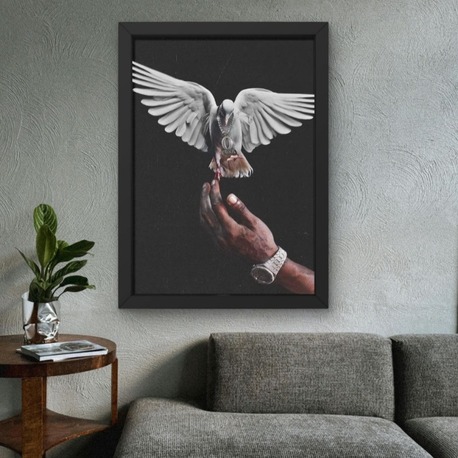 Güvercin Tablosu | Modern Sanatsal Duvar Posteri