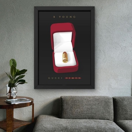 Lüks Konsept Tablo | Mermi Temalı Modern Poster