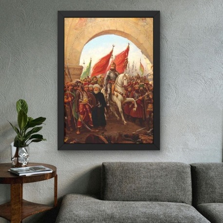 Fatih Sultan Mehmet Poster | Osmanlı Temalı Çerçeveli Tablo