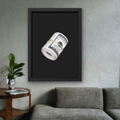 Money Roll Poster | Modern Para Temalı Duvar Tablosu