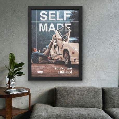 Self Made Poster Tablo | Motivasyon Duvar Dekoru