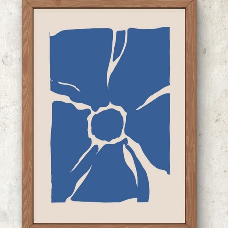 Kesilmiş Form – Matisse İlhamlı Modern Çiçek Posteri A3