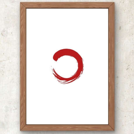 Ensō – Zen Çemberi Minimal Poster