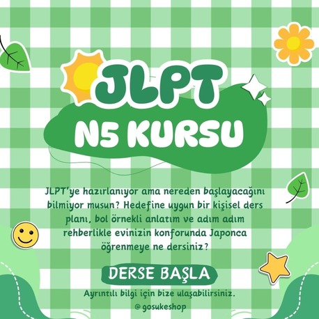 JLPT N5 ÖZEL DERS