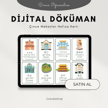 Çince Mekanlar Hafıza Kartı PDF