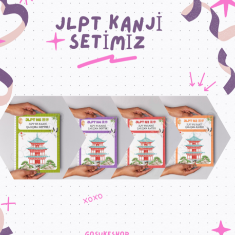 JLPT Kanji Öğreniyorum Seti (N5-N2)