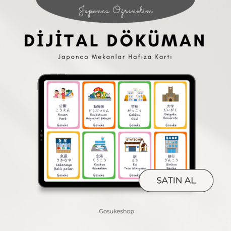 Japonca Mekanlar Hafıza Kartı PDF