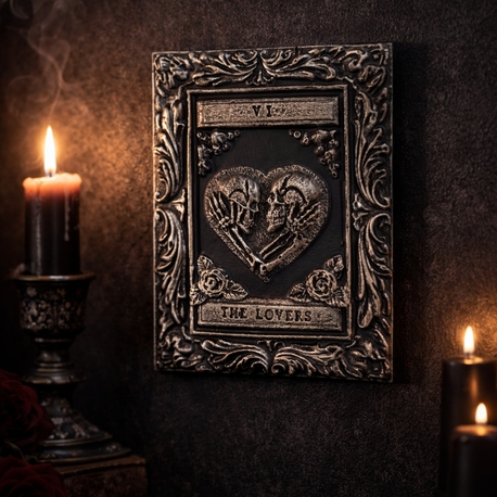 The Lovers Tarot Gotik Çerçeve 