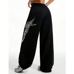 Gothic Goth Casual Elastic Pantolon  