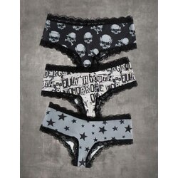 Punk Grunge 3 lü İç Çamaşırı Seti