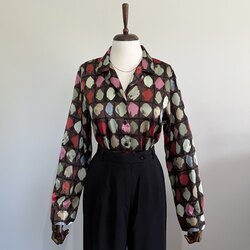 Vintage Alfred Dunner saten gömlek
