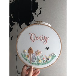 Nursery Embroidery Hoop Art 
