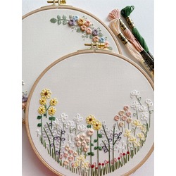Garden Embroidery Hoop Art