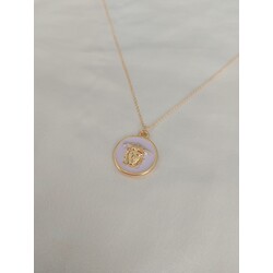 Gold lila kolye