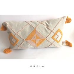 Grela-II  Punch İşlemeli Kırlent Kılıfı