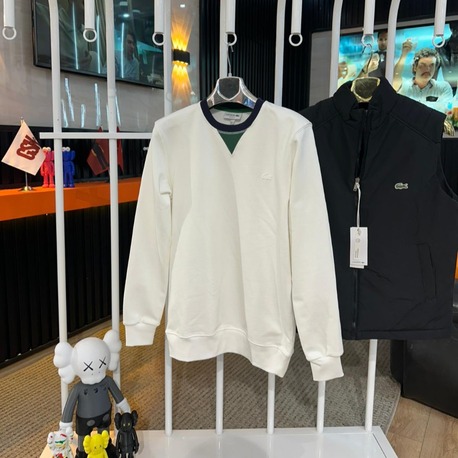 Lacoste Erkek Beyaz Sweatshırt