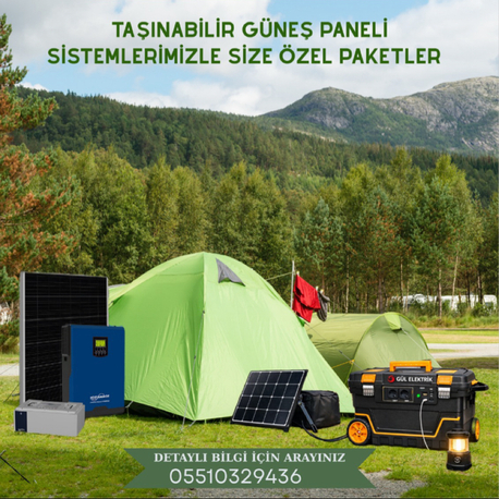 Taşınabilir Güneş Paneli Sistemi