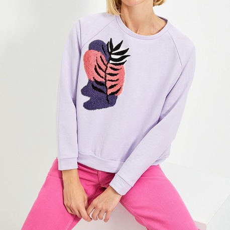 Nakışlı Tasarım Sweatshirt