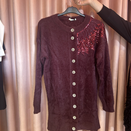 Bordo angora hırla (standart beden)