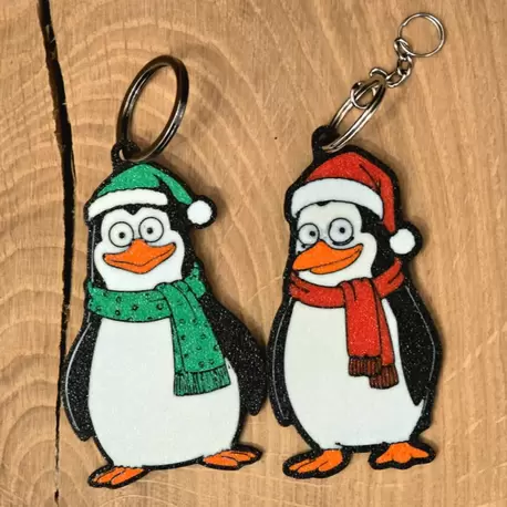 Noel Penguenleri süsleri - Simpsons tarzı
