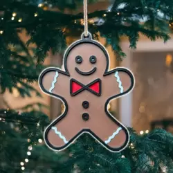 Noel Zencefilli Kurabiye Adam Ağaç Süsü