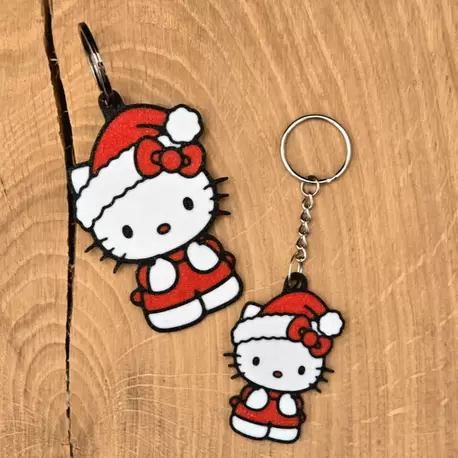 Noel Hello Kitty süsü ve anahtarlık