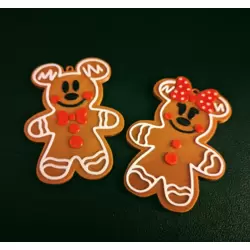 Mickey ve Minnie Zencefilli Kurabiye Ağacı Süslemeleri