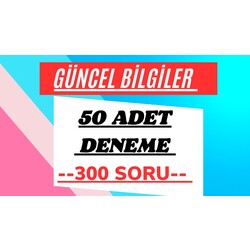 ✅️2023 *50 ADET GÜNCEL BİLGİLER DENEMESİ (300 SORU)