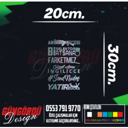 Hologram Arka Cam Set 11