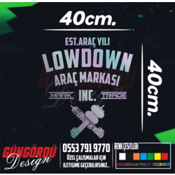 Lowdown Arka Cam Sticker