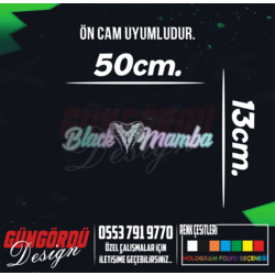 Black Mamba Ön Cam Sticker