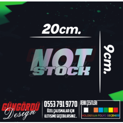 Not Stock Sticker Not Stock Sticker | Güngördü Design | Sticker / Plakalık