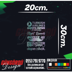 Hologram Arka Cam Set 12