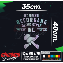 Decorgang Arka Cam Sticker
