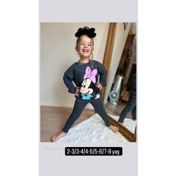 Minnir mouse baskılı Mevsimlik Taytlı Takım 