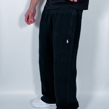 Polo Ralph Lauren Siyah Renk Beyaz Nakış Detaylı Baggy Jogger 
